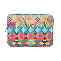 12 Inch Lingge Laptop Liner Bag - Pattern Design - Green Pattern Diamond Lattice
