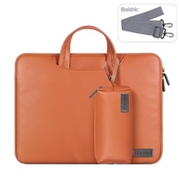 15 Inch Waterproof Laptop Bag with Power Pack and Inner Pouch - Brown
