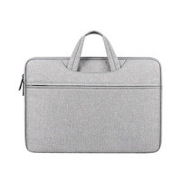Waterproof Laptop Handbag - Large Capacity Shock-absorbing - Fits 14.1-15.4 Inches - Grey
