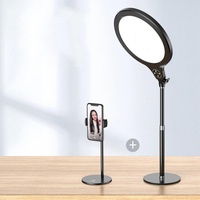 26cm Live Broadcast Beauty Light Bracket - Medium Version &amp; Black Desktop Photography