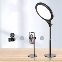 26cm Live Broadcast Beauty Light Bracket with Cooling Bracket - Medium Version Black