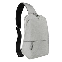 Adjustable Sports Chest Bag Lightweight &amp; Versatile - Elegant Grey
