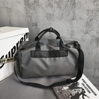 Large Sports Bag with Separate Shoe Compartment - Grey