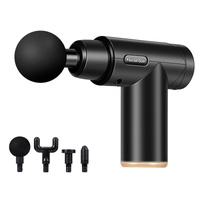 Fascia Mini Electric Muscle Portable Fitness Muscle Relaxing Massager / Massage Gun - Dark Night Black