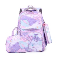 Backpack Set with Lunch Bag &amp; Pencil Case for Kids - Purple