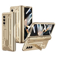 Shockproof Secure Hinge Phone Case for Samsung Galaxy z Fold 4 5g - Gold