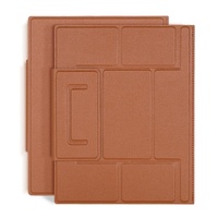 Foldable Magnetic Leather Tablet / Laptop Holder - Brown