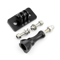 Gopro Helmet Mount Adapter for Aluminum Tripod Head - Black