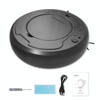 Smart 3-in-1 Robot Vacuum with Wet / Dry Mopping - Rechargeable &amp; Auto Cleaning - Black - Black