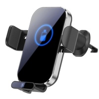Intelligent Induction Wireless Car Charger - 66w High Power - Silver