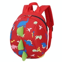 Durable Dinosaur Backpack for Kids - Lost Proof - Red