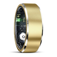 Smart Ring For Health Monitoring &amp; Multiple Sports Modes - Size 11 - Gold