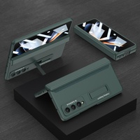 Foldable Magnetic Hinge Case for Samsung Galaxy z Fold 4 - Compact Design - Night Green