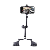 Articulating Dual Suction Cup Magic Arm Phone Mount