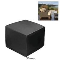 Waterproof Outdoor Furniture Cover - 210d Oxford Cloth - Anti-uv &amp; Dust-proof - Fits Table &amp; Chairs - 170x94x70cm - Black