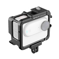 Aluminum Alloy Protective Frame for Insta360 Go 3 Camera with Battery Case
