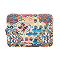 12 Inch Lingge Laptop Liner Bag - Pattern Design - Blue Pattern Diamond Lattice