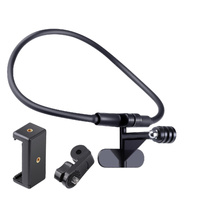 Neck Phone Camera Holder with Phone Clamp - Hands-free &amp; Extended