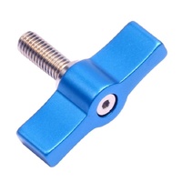 10pcs T-shaped Multi-directional Screw with M6 Aluminum Alloy Handle - Blue