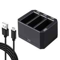 Led Indicator Usb Triple Batteries for Dji Action - Compact