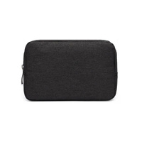 Versatile Headphone Charger &amp; Data Cable Storage Bag - 17 x 11.5 x 5.5cm - Black