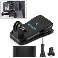 360 Degree Rotation Backpack Mount for Gopro Dji Xiaoyi &amp; Other Action Cameras