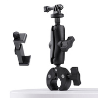 Adjustable 360 Bike Handlebar Mount with Phone Clamp