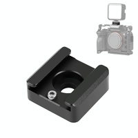 Aluminum Cold Shoe Mount For Microphone Or Flash Light - Black