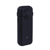 Silicone Case with Lens Cover for Insta360 one X2 - Full Body Dust Proof - Black