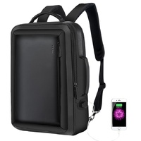 Large Capacity Business Laptop Backpack with Usb Port - Breathable &amp; Stylish Black 30x12x44cm