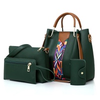 Versatile 4-in-1 Messenger Bag for Women - Fashionable &amp; Spacious - Green