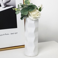 Wave Drop-proof Imitation Porcelain Vase - Simple Home Decor - White