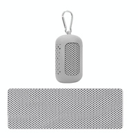 Portable Quick Dry Sports Towel Set with Silicone Sleeve and Storage Bag - 30x80cm - Grey - 30X80Cm