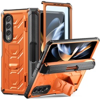 Foldable Shockproof Phone Case for Samsung Galaxy z Fold 4 / 5g - Orange
