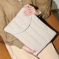 Lightweight Cotton Embroidery Inner Bag for Protection - Gray White - 9.7-11 Inch