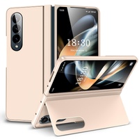 Foldable Phone Case with Holder for Samsung Galaxy z Fold 4 - Full Coverage - Pink