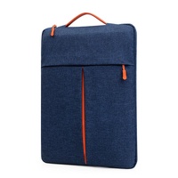 Travel Laptop Sleeve Bag - Portable Carry Case - Blue - 13-14 Inch