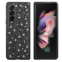 Glitter Tpu Shockproof Case for Samsung Galaxy z Fold 4 - Black