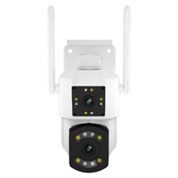2Mp Dual Lens Dual Screen Wifi Camera With Two-Way Voice &amp; Motion Detection Cloud Storage Support