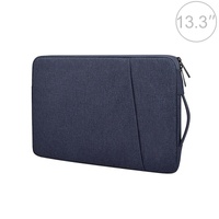 13.3 Inch Laptop Felt Sleeve Protective Case Carrying Bag - Navy Blue