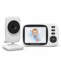 3.2 Baby Monitor With 2-Way Voice Temperature Monitoring &amp; 3.2 Screen