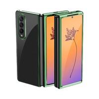 Shockproof Clear Phone Case for Samsung Galaxy z Fold 4 - Green