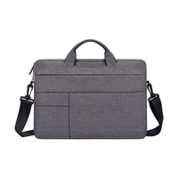 14.1-15.4 Inch Portable Laptop Shoulder Bag in Oxford Cloth &amp; Nylon - Deep Space Gray