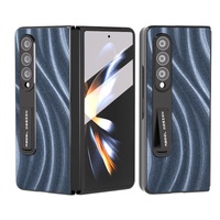 Galactic Pattern Phone Case for Samsung Galaxy z Fold 4 5g - Integrated Protection - Blue