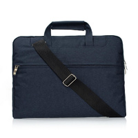 13.3 Inch Laptop Bag - Portable one Shoulder Zipper Design for Macbook Samsung Sony Dell Alienware Chuwi Asus Hp - Dark Blue
