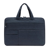 15.6 Inch Waterproof Laptop Handbag in Oxford Cloth - Navy Blue