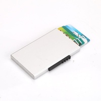 Aluminum Rfid Blocking Credit Card Holder - Silver