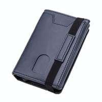 Rfid-blocking Aluminum Card Holder - Secure &amp; Compact - Mad Horse Blue