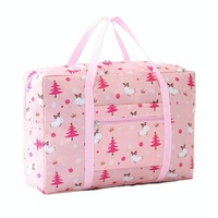 Waterproof Foldable Travel Bag - Compact &amp; Durable - Pink Lamb