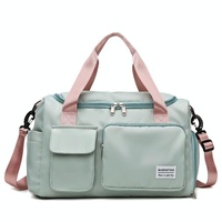 Waterproof Gym Bag for Travel - Size l - Green Pink